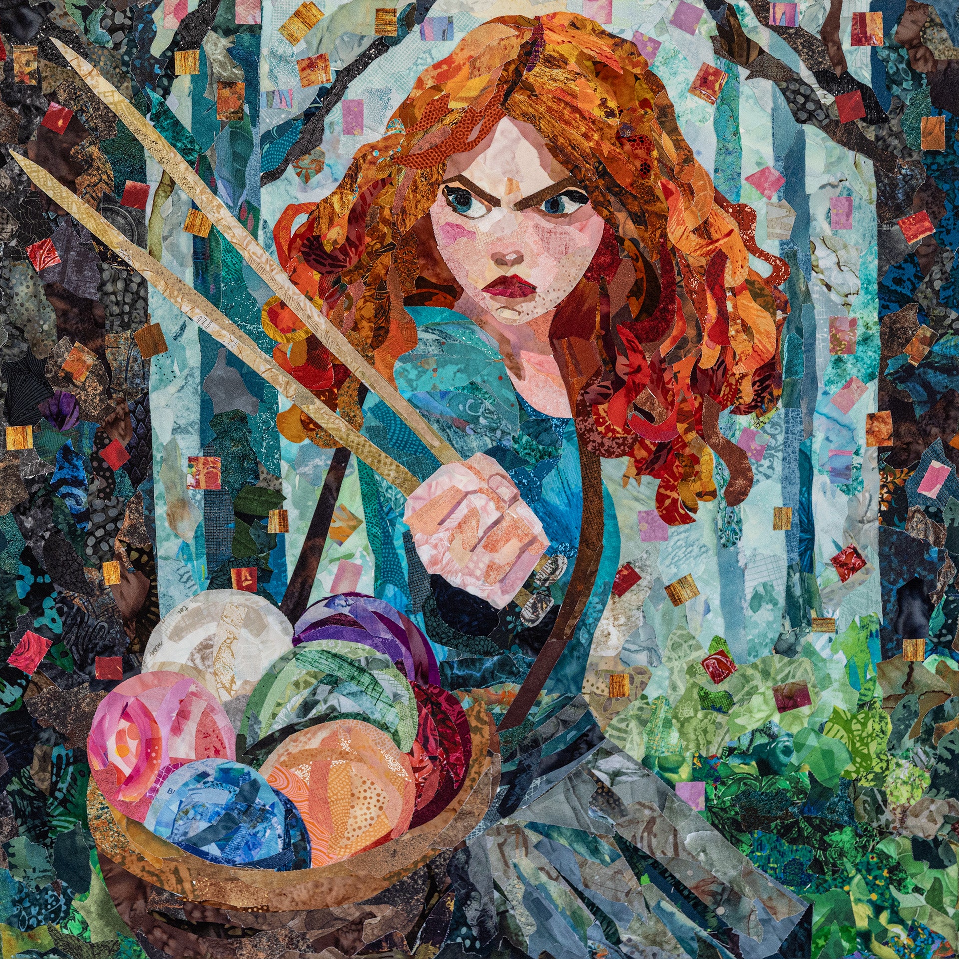 Cottage Core Army Series "Rowan" 12x12 PRINT