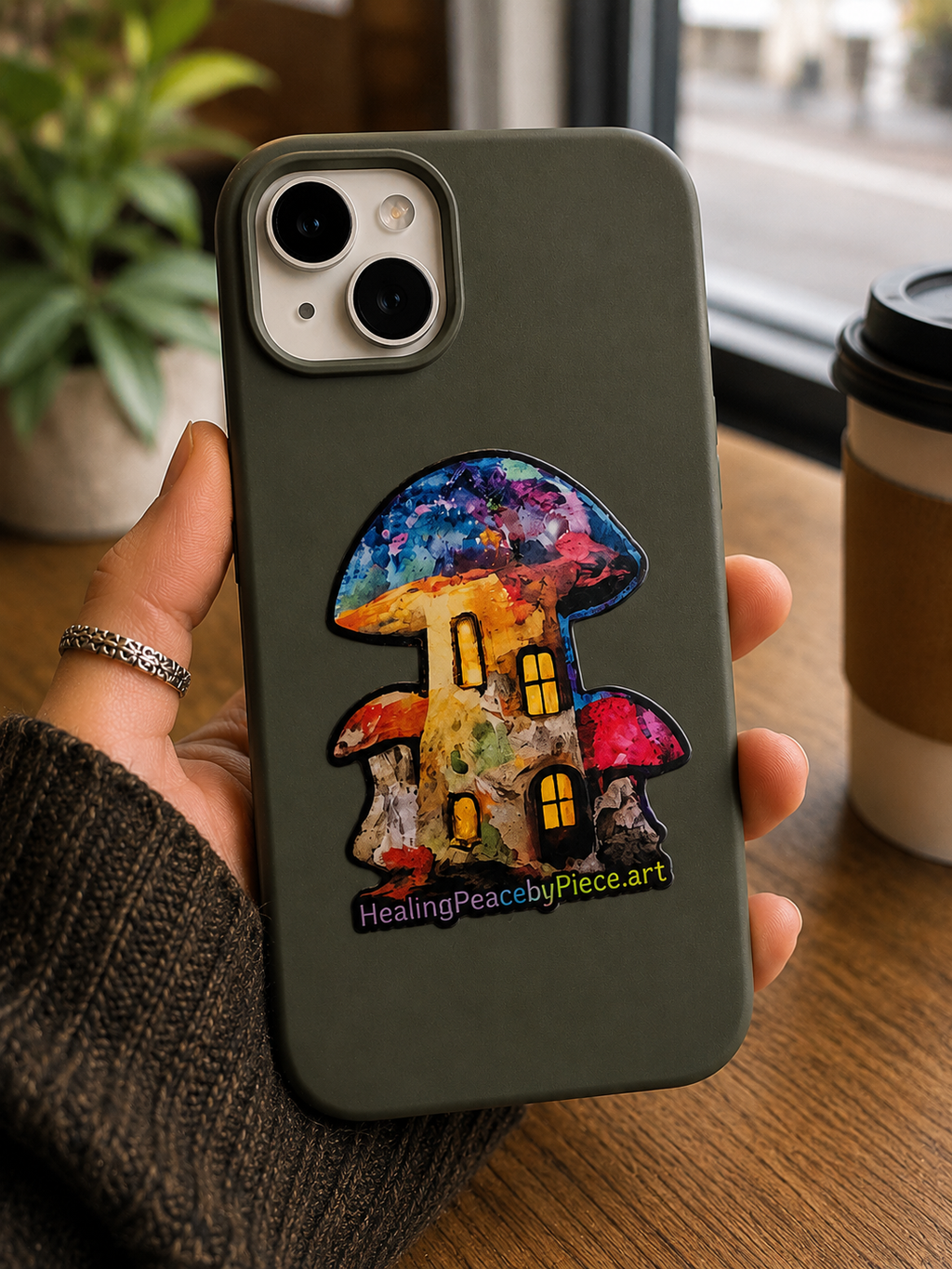 Aurora Sporealis 3 inch vinyl Die Cut sticker