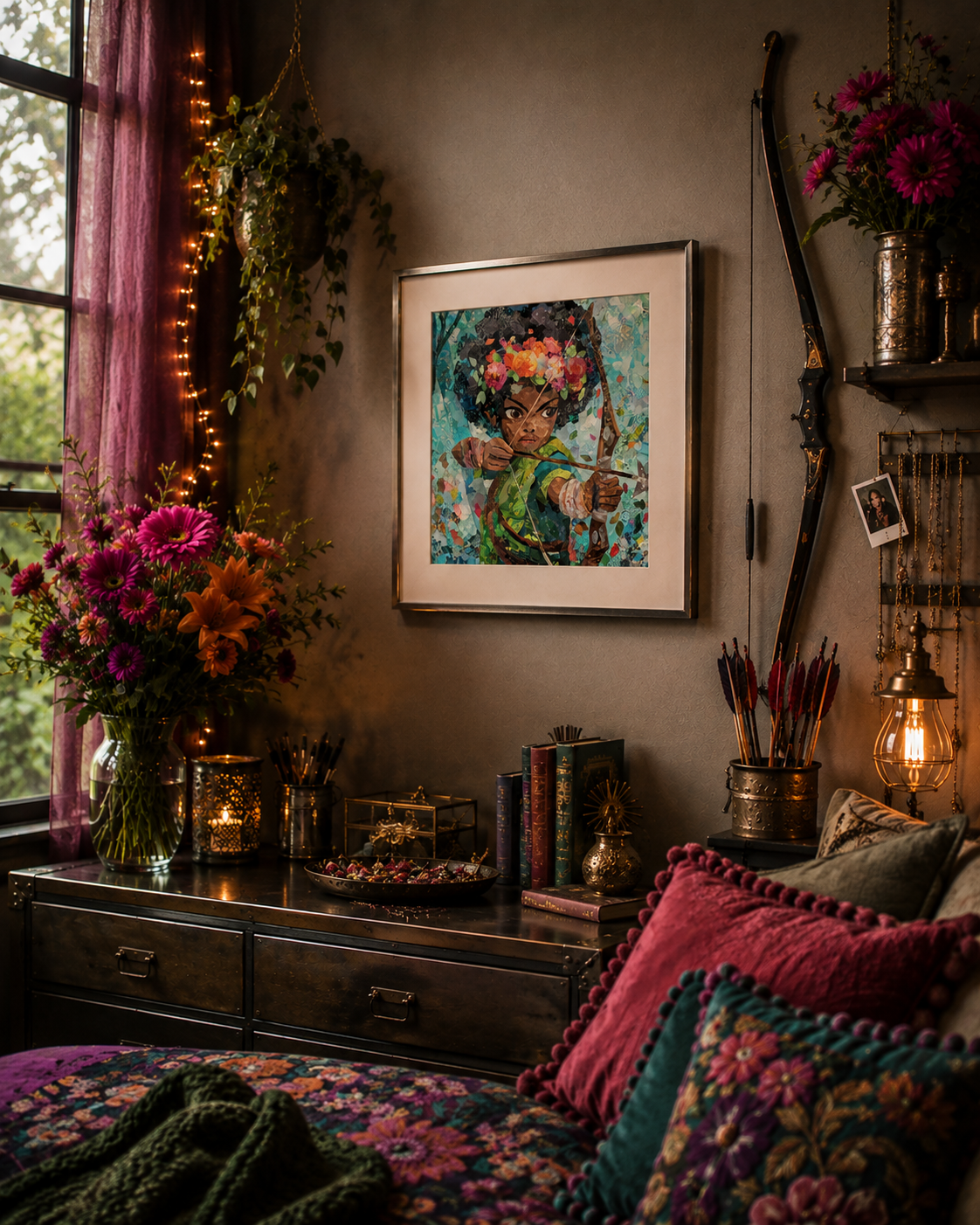Cottage Core Army Series "Zariah" 12x12 Print
